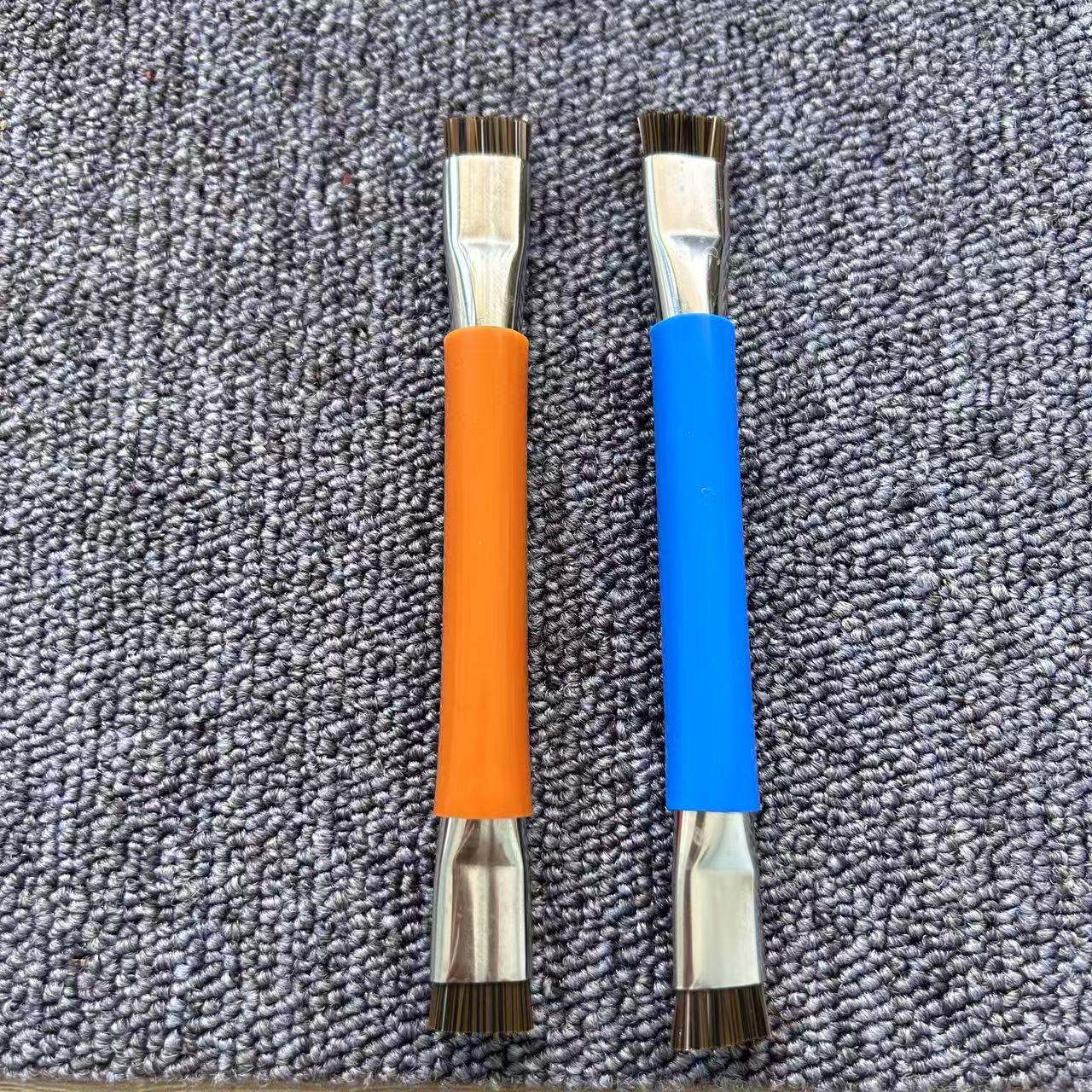 双头硬毛刷猪鬃刷手机维修防静电主板电路焊盘IC清洁除尘小刷子