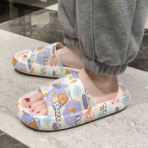 Sandal for women, summer home use, Korean version, fashionable, comfortable, thick sole, home, student, casual, non-slip, bath sandals, outdoor wear