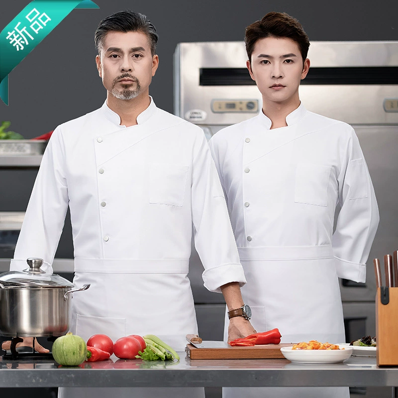 Ресторан рабочая одежда шеф-повара с длинным рукавом Женская Осенняя непромокаемая гостиничная ресторанная кухонная рабочая одежда зима с длинным рукавом