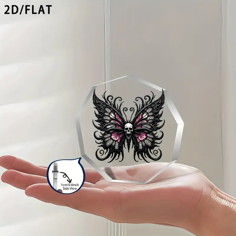 Amazon 新製品ホットセール透明九角形アクリル蝶飾りデスクトップ装飾工芸品テーブルセッティング|undefined