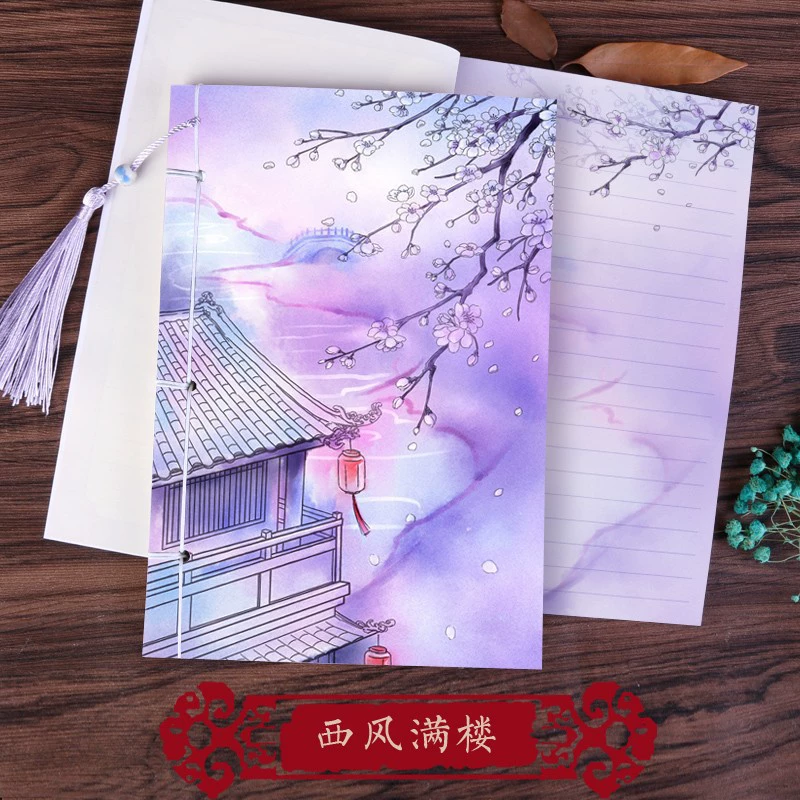 Retro watercolour ancient style, pocketbook, Birthday gift