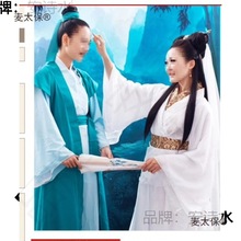 新款古装汉服女许仙白素贞白蛇传新白娘子成小青法海演出服麦太保
