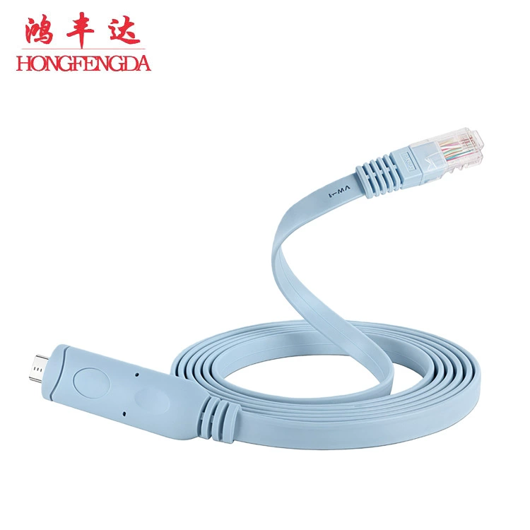 Кабель Type-C → RJ45 консольный, 1–5 м, RS232 для настройки последовательного порта маршрутизатора Cisco