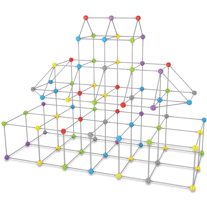Transfronterizo Amazon STEM DIY tienda de campaña 3D construcción modelo de bloques de construcción infantil cuentas de construcción tienda de campaña Juguetes de puzzle