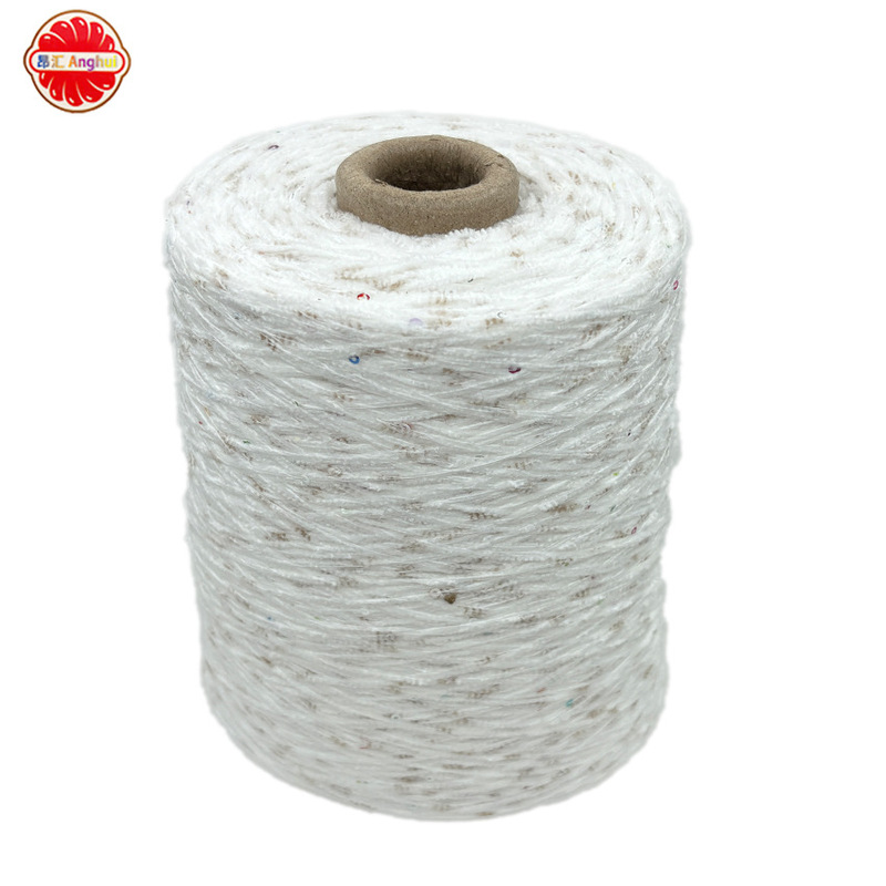 Colorful Sequin Gold Velvet Super Soft Medium Thick Towel Scarf Thread Thin Ice Strips Hand Knitted Sequin Chenille Wool Batch