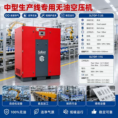 Industrial-Grade Air Compressor – Hava kompressorları - intentional-fund-sltof-7511-seriesspecial-for-automated-production-lines