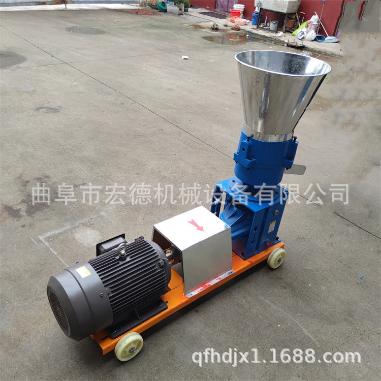 电动饲料颗粒机 养殖压制造粒机 三相电饲料造粒机