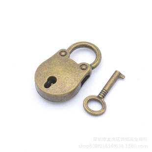 Bear Lock Factory Direct Sales 3+3 a Pack of Bronze Wishing Lock Alloy Bear Lock Notebook Decorative Accessories