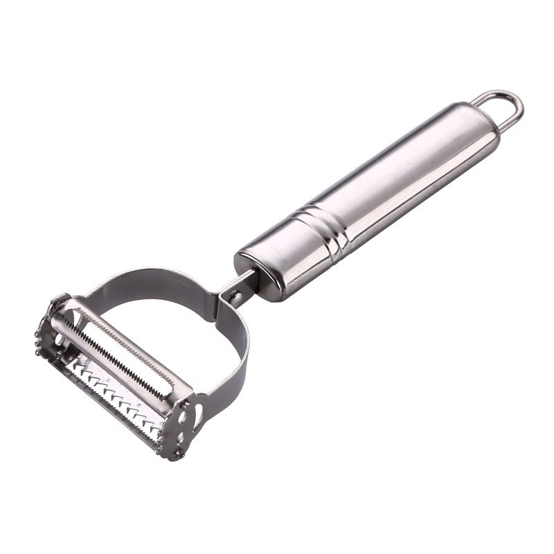 Fábrica al por mayor multifuncional Smiley cara de doble uso pelador hogar melón y fruta peeling cuchillo herramientas de cocina