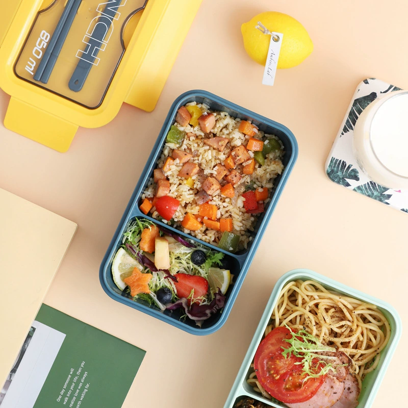 Lunch box, банка для хранения, plastic capacious tableware for elementary school students