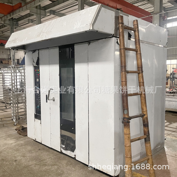 合强加工饼干烤箱 食品烘焙炉 100热风旋转炉 32盘台车燃气旋转炉