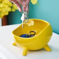 鞋櫃門口進門入戶玄關放鑰匙的收納盒擺件客廳遙控器裝飾托盤