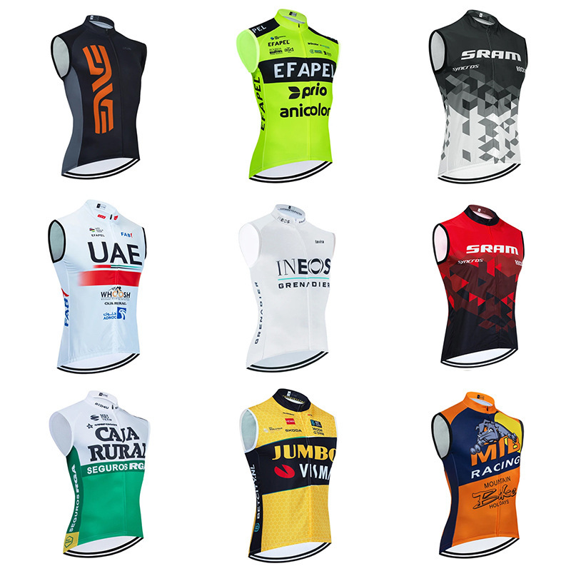 Cross-border vest jacket cycling clothing bicycle lightweight windproof waterproof changeable LOGO car team LOGO roller skating clothing equipment
