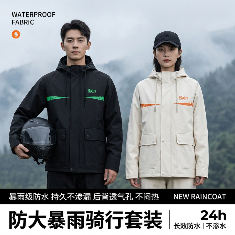 Motorcycle Raincoat and Rain Pants Pvc Full-Body Storm-Proof Adult Thickened Riding Split Set Cross-Border Hot-Selling Wholesale Motorcycle Raincoat and Rain Pants Pvc Full-Body Storm-Proof Adult Thickened Riding Split Set Cross-Border Hot-Selling Wholesale