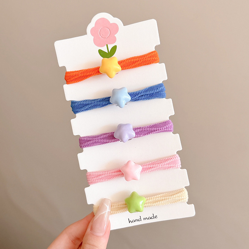 Ligas para el cabello de alta elasticidad de tela resistentes para mujer