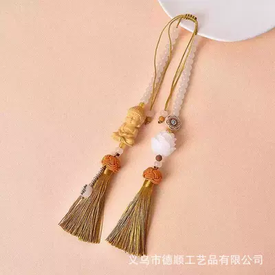 Car hanging Car Interior Decoration, Lotus Rearview - golden-buddha