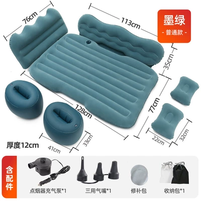 Vehicle-mounted inflatable bed car inflatable bed - car-inflatable-bed-including-accessories-standard-large-style-mountain-style-dark-green