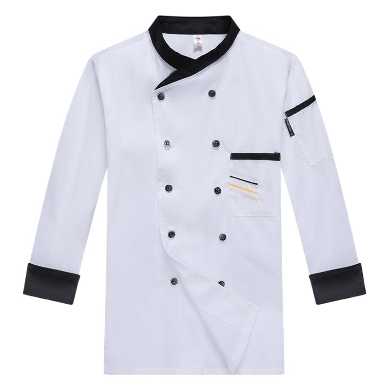 Ropa de trabajo de chef de invierno ropa de cocina de restaurante de invierno de manga larga para hombres ropa de chef de otoño e invierno ropa de mujer