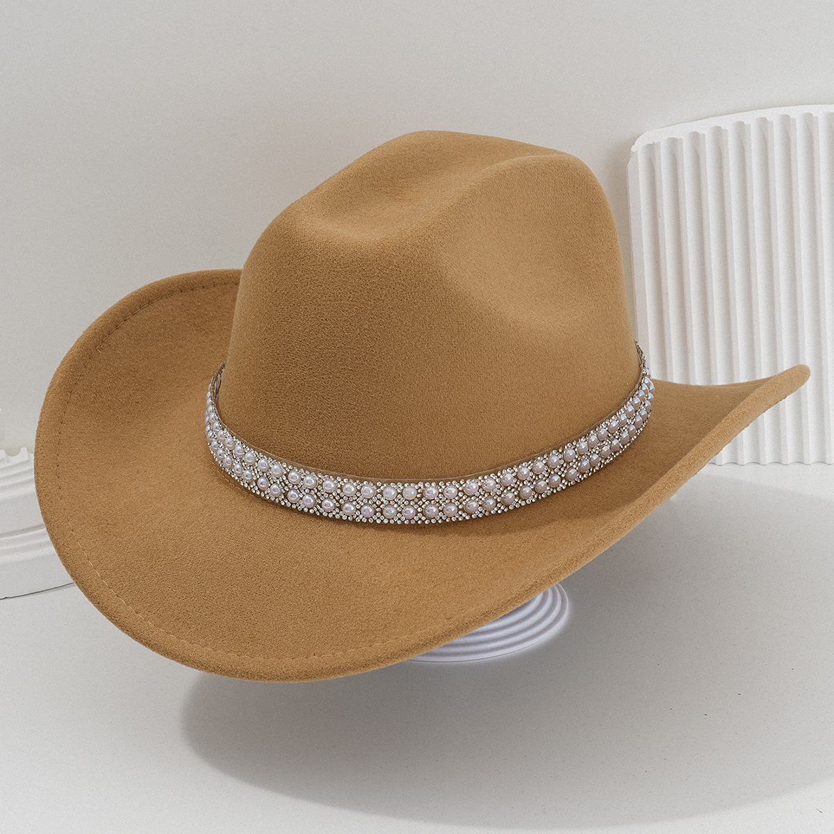 Sombrero de Vaquero para Novia de Poliéster Térmico para Bodas y Conciertos image 4