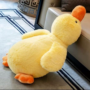 Duck plush toy for children, little yellow duck pillow doll, birthday gift, fluffy and cute duck