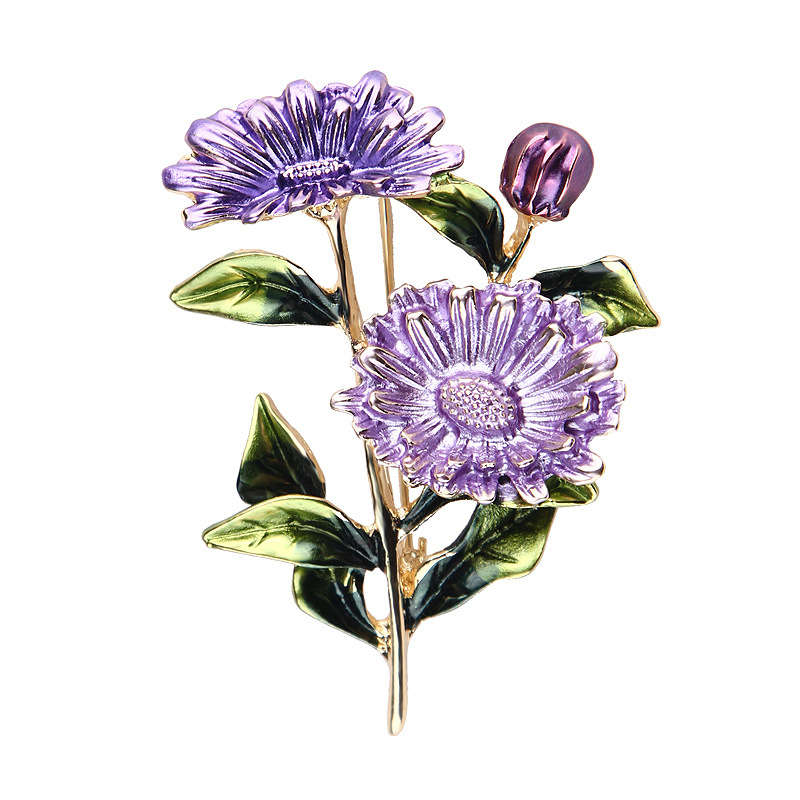 Fashion Flower Alloy Sequins Women's Brooches display picture 4