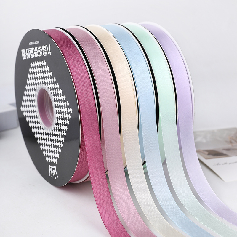 Nais Ribbon 1.5cm Silk Ribbon Colorful Ribbon Flower Cake Ribbon Packaging Decoration Bouquet Ribbon Bow