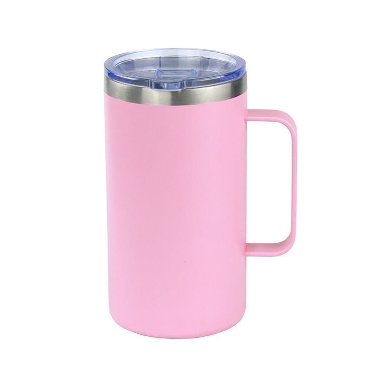 24oz mango taza de acero inoxidable doble taza de taza de automóvil taza de café taza de vacío taza de calor ventas transfronterizas