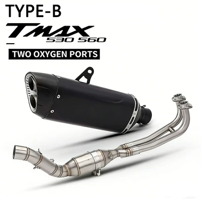 Suitable for Tmax530 Exhaust pipe - b-tmax530560-full-range-black-model