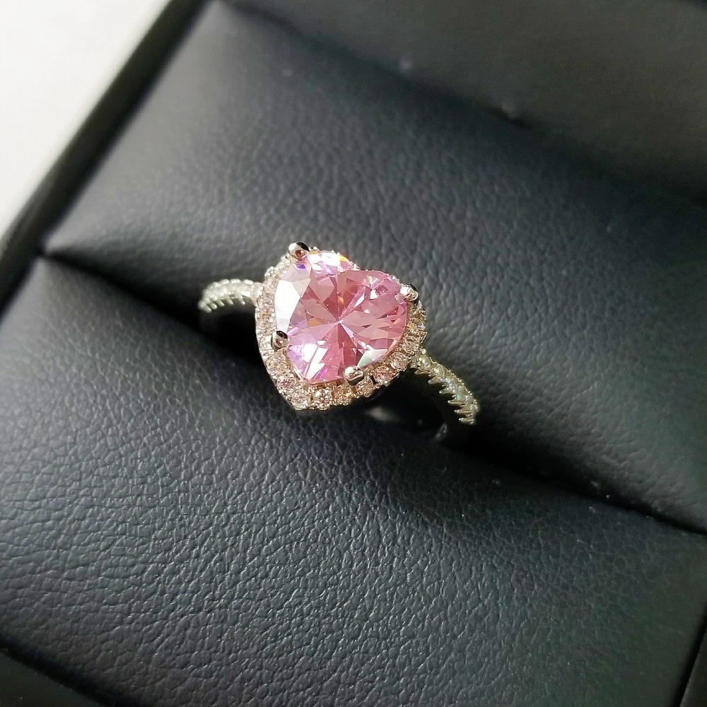 Daisy fashion love heart ring female small design niche texture r1707_voghion.com