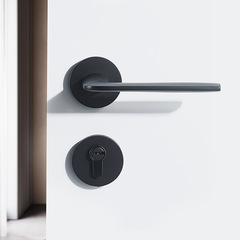 黃銅門鎖磁吸靜音室內房門衛生間門雙開門執手金色銀色咖啡古門鎖