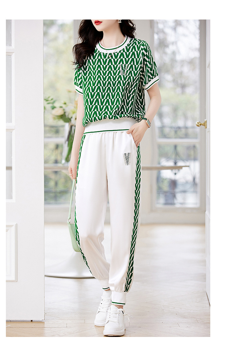 Women's Suit 2023 Summer New Fashionable And Elegant Casual Two-Piece Set For Ladies_ecoleips.com