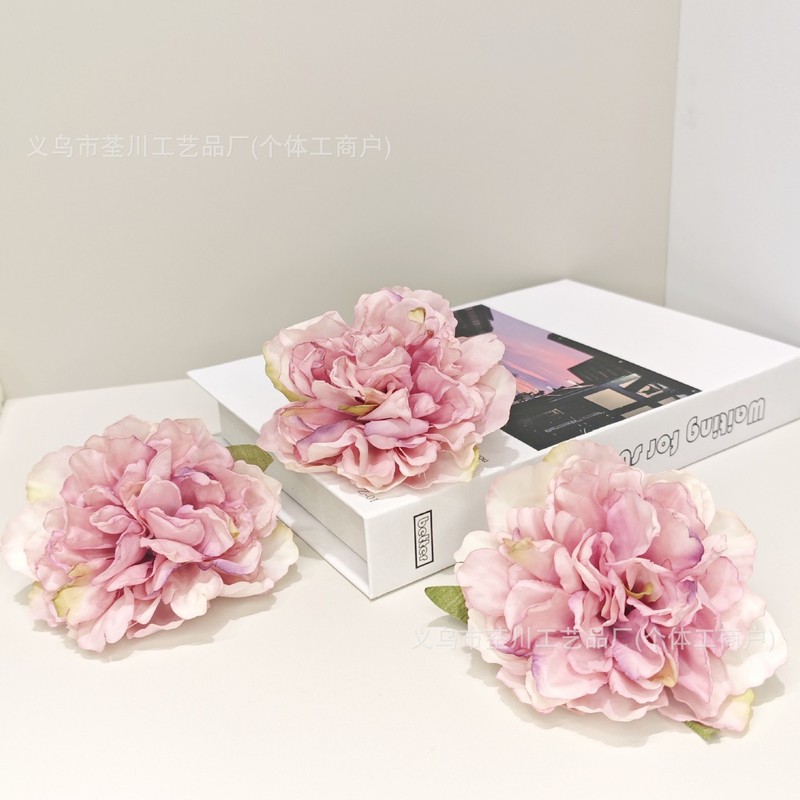 DIY手仿真花烧边牡丹古风帽子衣服配件配饰花头假花婚庆花墙装饰|undefined