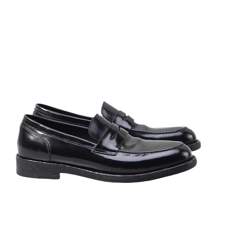 Leather outsole loafers a slip-on wedding shoes Fashion low luxury men's shoes_vogvips.com