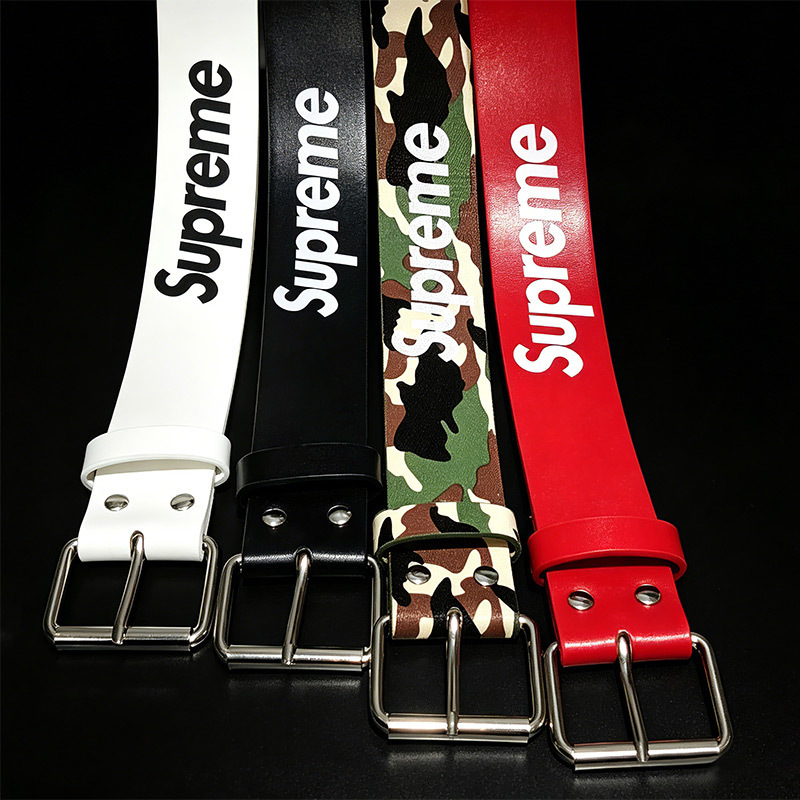 Trendy Letter Belt for Men and Women, Camouflage Simple Pin Buckle Belt, Versatile Fashion Casual Belt for Young People, Wholesale