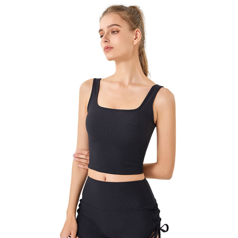 Primavera y verano nuevo con el pecho pad hilo Sling yoga chaleco femenino colección de choque fuera de ropa deportiva fitness