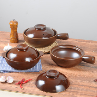 Special Clay Pot for Rice and Noodle Cooking, Suitable for Commercial and Home Use on Gas Stoves, High-Temperature Resistant, Non-Cracking Small Clay Pot