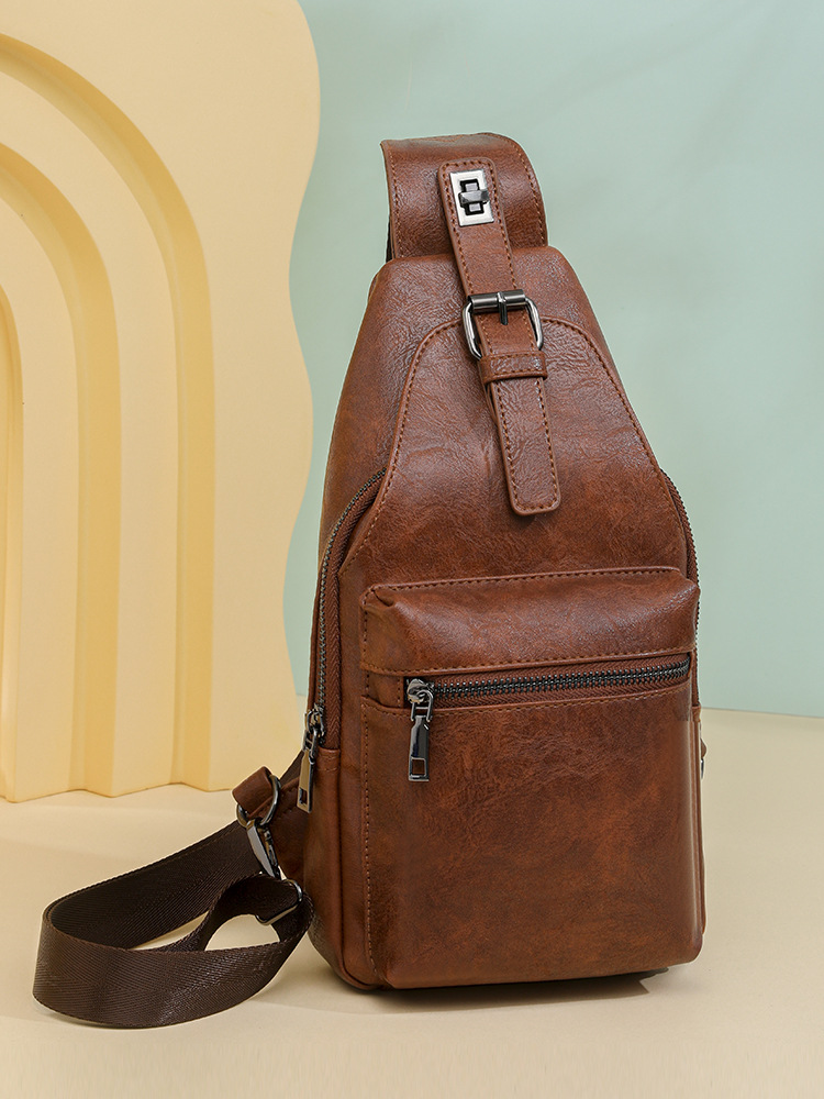 PU bag chest bag crossbody women's bag women's shoulder bag men's waist bag_voghion.com