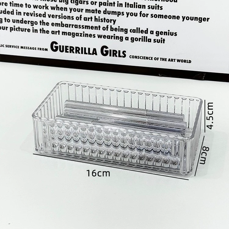 Acrylic Makeup Storage Box — Desktop / Drawer Dressing-Table Organizer, Multiple Sizes