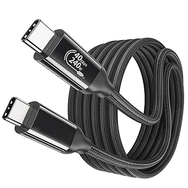 Usb4 Type-C Cable Compatible with 40Gbps 8K Video 240W Fast Charging Monitor / Docking Station Usb4 Type-C Cable Compatible with 40Gbps 8K Video 240W Fast Charging Monitor / Docking Station