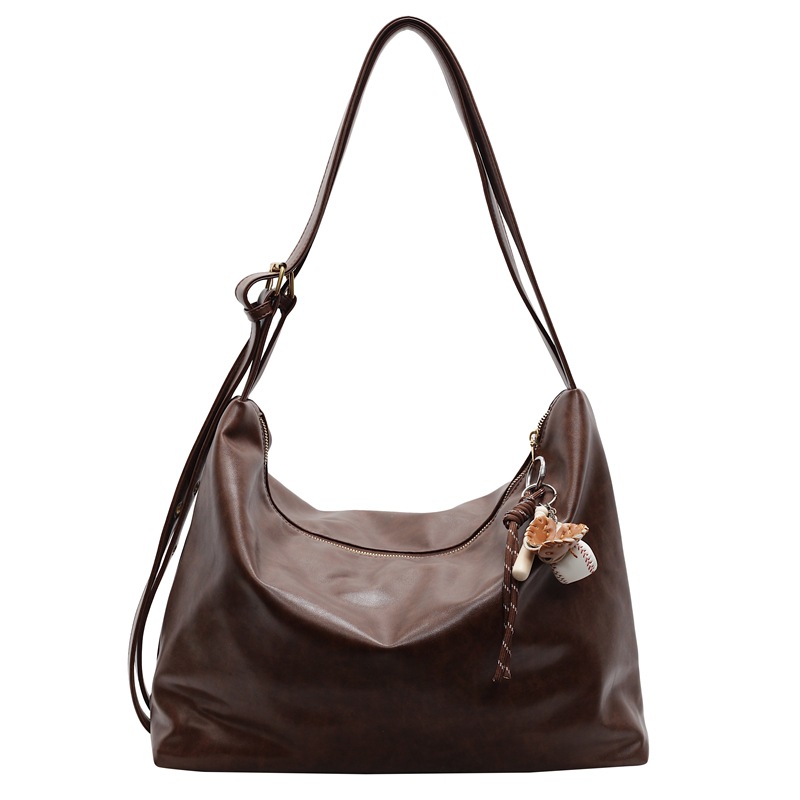 Bolsa de tote nueva gran capacidad de damas pulita cara de mujer 2024 otoño invierno simple alta textura de viaje bolsa de hombro
