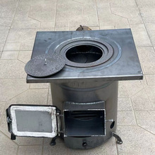 无烟气化新款炉子家用烧煤烧柴气化炉新款取暖做饭一体炉二次反烧
