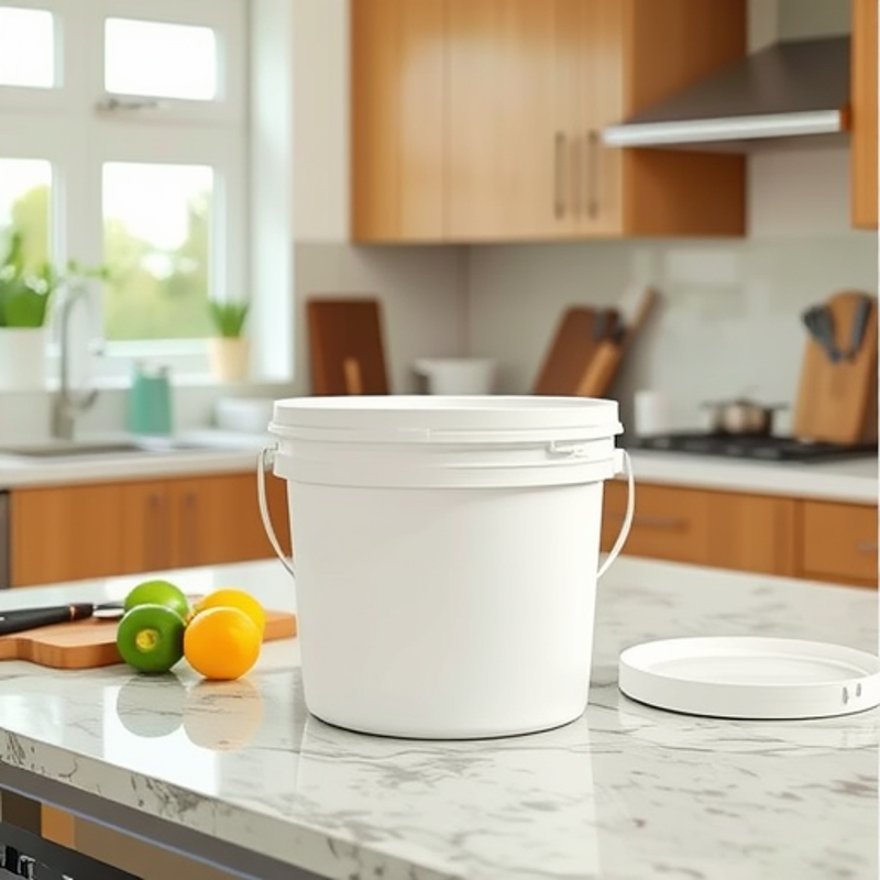 现货供应4公斤塑料桶 涂料PP桶 乳胶包装罐圆桶