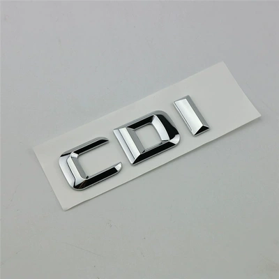 Old Mercedes-Benz turbocharged CGI English modification car emblem, diesel version, CDI lettering, rear tail emblem, car sticker, black (Car logo) - standard-cdi