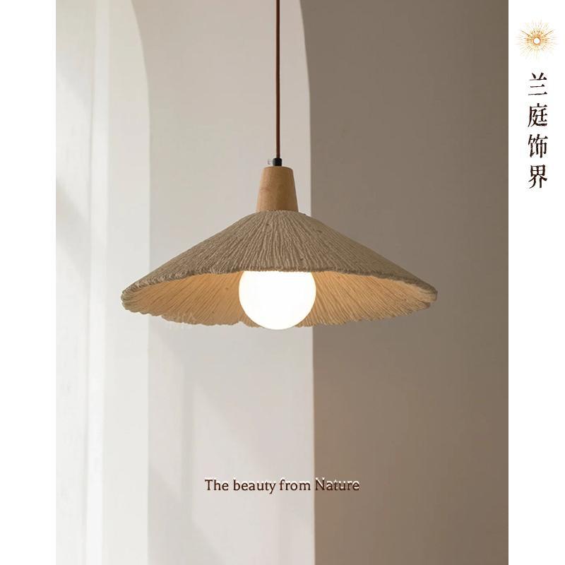 Diseñador de diseño de cavidad de restaurante residencial candelabro amarillo cabecera cama piedra silenciosa simple candelabro ventana de dormitorio