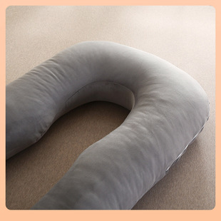 ✅ Solid Color U-Shaped Crystal Velvet Maternity Pillow, Home Abdominal Support Pad, Waist Side Sleeping Pillow, Removable Waist Support Pregnancy Pillow Manufacturer