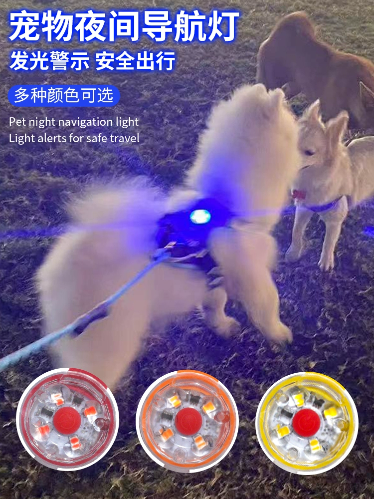 Светильник для ночного прогулок с собакой, светящийся подарок для путешествий, зарядка, водонепроницаемый светильник с защитой от потери, светящийся ошейник, светильник для ночного прогулок с собакой
