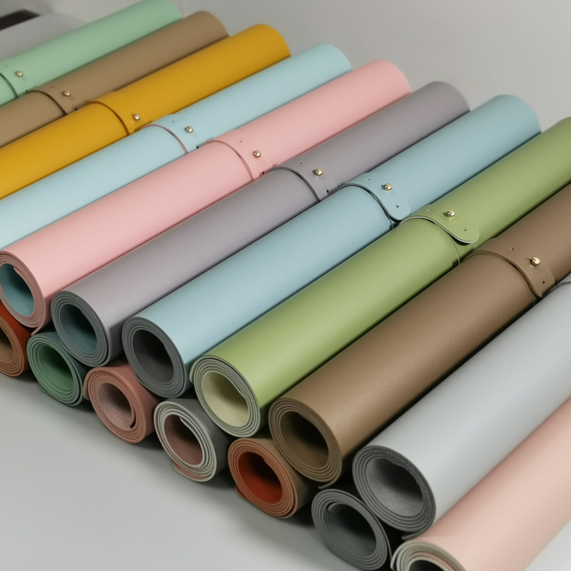 Double-sided leather mouse pad oversized notebook desk pad waterproof leather easy to clean keyboard pad printable logo