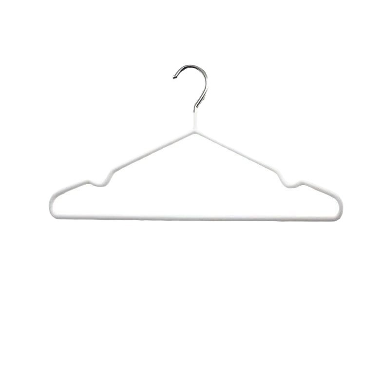 Percha engrosada, antideslizante y sin costuras, inmersión en plástico, percha para adultos en el hogar, esquina a prueba de hombros, ropa de dormitorio, soporte de secado