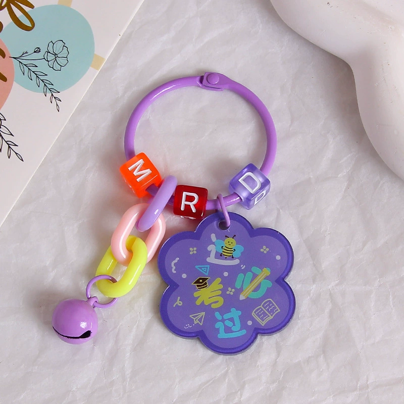 Brand creative acrylic protective amulet, keychain, transparent pendant, bag decoration, decorations
