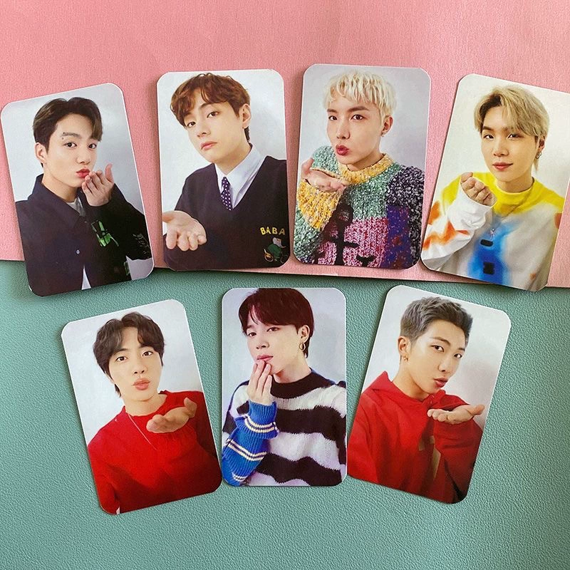 Набор фотокарточек-почтовых открыток (BTS) Japan Mobile Fanclub, 7 шт., двусторонний глянец 8,5×5,4 см